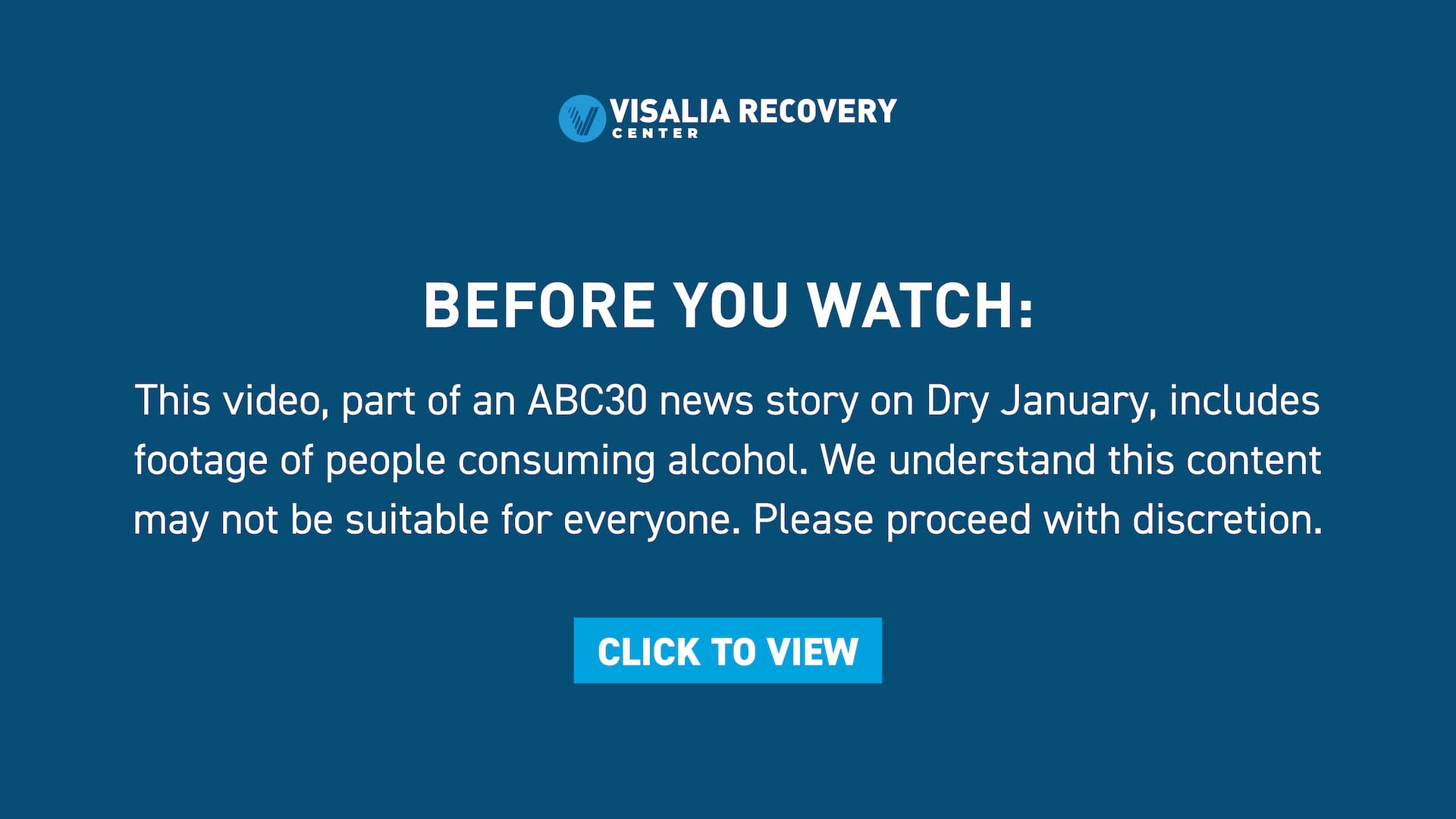 Before you watch - this video, part of an ABC30 news story on Dry January, includes footage of people consuming alcohol. We understand this content may not be suitable for everyone. Please proceed with discretion. Click to view.